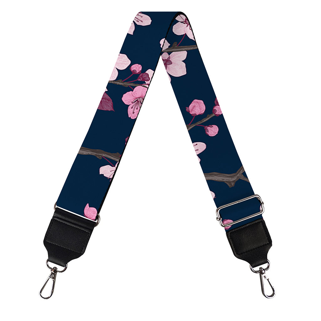 Pink Sakura Cherry Blossom Pattern Print Bag Strap