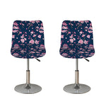 Pink Sakura Cherry Blossom Pattern Print Bar Stool Covers
