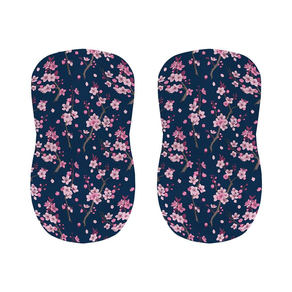 Pink Sakura Cherry Blossom Pattern Print Bar Stool Covers