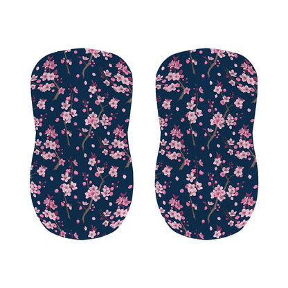 Pink Sakura Cherry Blossom Pattern Print Bar Stool Covers