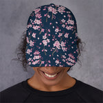 Pink Sakura Cherry Blossom Pattern Print Baseball Cap