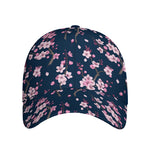 Pink Sakura Cherry Blossom Pattern Print Baseball Cap