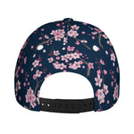 Pink Sakura Cherry Blossom Pattern Print Baseball Cap