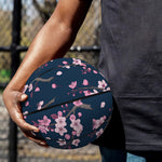 Pink Sakura Cherry Blossom Pattern Print Basketball