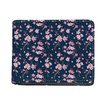 Pink Sakura Cherry Blossom Pattern Print Bifold Wallet