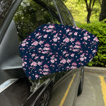 Pink Sakura Cherry Blossom Pattern Print Car Side Mirror Covers