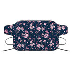 Pink Sakura Cherry Blossom Pattern Print Car Windshield Snow Cover