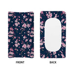 Pink Sakura Cherry Blossom Pattern Print Changing Pad Cover