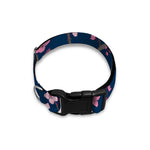 Pink Sakura Cherry Blossom Pattern Print Dog Collar
