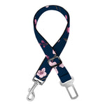 Pink Sakura Cherry Blossom Pattern Print Dog Seat Belt