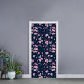 Pink Sakura Cherry Blossom Pattern Print Door Sticker