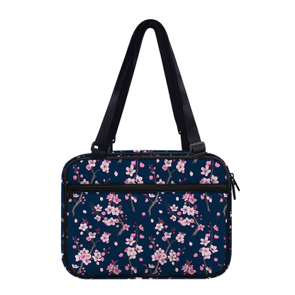 Pink Sakura Cherry Blossom Pattern Print Double Strap Bible Bag