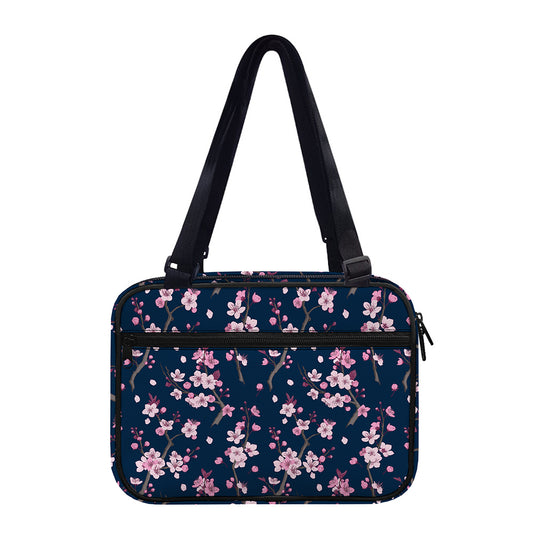 Pink Sakura Cherry Blossom Pattern Print Double Strap Bible Bag