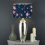 Pink Sakura Cherry Blossom Pattern Print Drum Lamp Shade