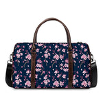 Pink Sakura Cherry Blossom Pattern Print Duffle Bag