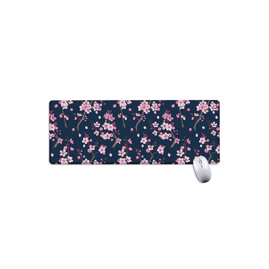 Pink Sakura Cherry Blossom Pattern Print Extended Mouse Pad
