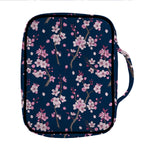 Pink Sakura Cherry Blossom Pattern Print Front Pocket Bible Bag