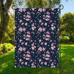 Pink Sakura Cherry Blossom Pattern Print Garden Flag