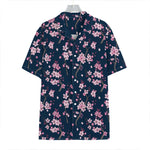 Pink Sakura Cherry Blossom Pattern Print Hawaiian Shirt
