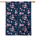 Pink Sakura Cherry Blossom Pattern Print House Flag