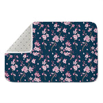 Pink Sakura Cherry Blossom Pattern Print Indoor Door Mat