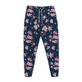 Pink Sakura Cherry Blossom Pattern Print Jogger Pants