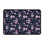 Pink Sakura Cherry Blossom Pattern Print Kitchen Mat
