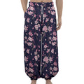 Pink Sakura Cherry Blossom Pattern Print Lantern Pants