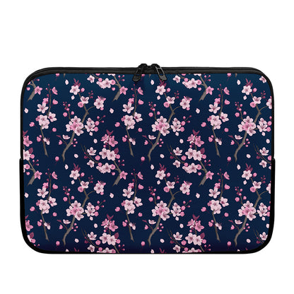 Pink Sakura Cherry Blossom Pattern Print Laptop Sleeve