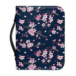 Pink Sakura Cherry Blossom Pattern Print Leather Bible Cover
