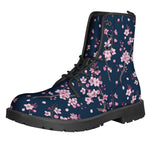 Pink Sakura Cherry Blossom Pattern Print Backpack