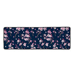 Pink Sakura Cherry Blossom Pattern Print Long Kitchen Mat
