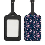 Pink Sakura Cherry Blossom Pattern Print Luggage Tag