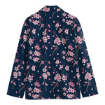 Pink Sakura Cherry Blossom Pattern Print Men's Blazer