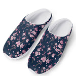Pink Sakura Cherry Blossom Pattern Print Mesh Casual Shoes