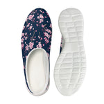 Pink Sakura Cherry Blossom Pattern Print Mesh Casual Shoes