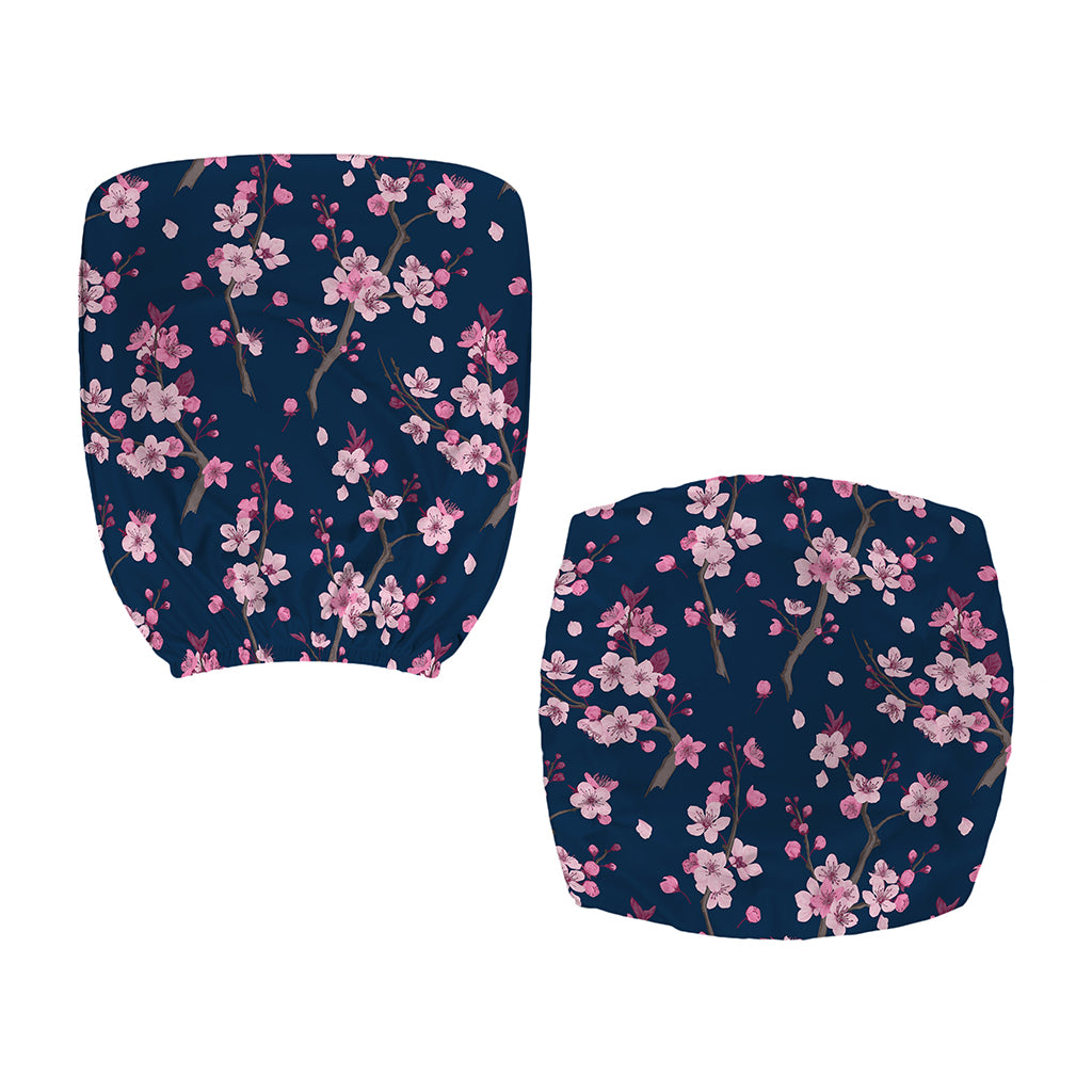 Pink Sakura Cherry Blossom Pattern Print Office Chair Cover