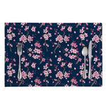 Pink Sakura Cherry Blossom Pattern Print Placemat
