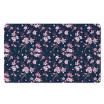 Pink Sakura Cherry Blossom Pattern Print Polyester Doormat