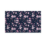 Pink Sakura Cherry Blossom Pattern Print Polyester Flag
