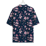 Pink Sakura Cherry Blossom Pattern Print Rayon Hawaiian Shirt