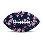 Pink Sakura Cherry Blossom Pattern Print Rugby Ball
