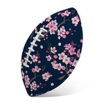 Pink Sakura Cherry Blossom Pattern Print Rugby Ball