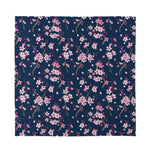 Pink Sakura Cherry Blossom Pattern Print Silk Bandana