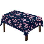 Pink Sakura Cherry Blossom Pattern Print Tablecloth