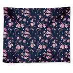Pink Sakura Cherry Blossom Pattern Print Tapestry