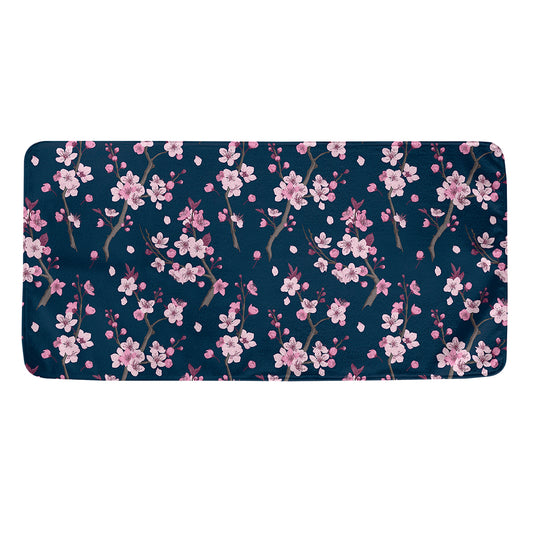Pink Sakura Cherry Blossom Pattern Print Towel