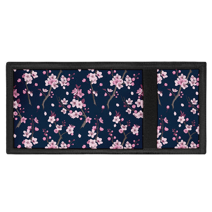 Pink Sakura Cherry Blossom Pattern Print Trifold Wallet