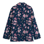 Pink Sakura Cherry Blossom Pattern Print Women's Blazer