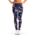 Pink Sakura Cherry Blossom Pattern Print Women's Leggings